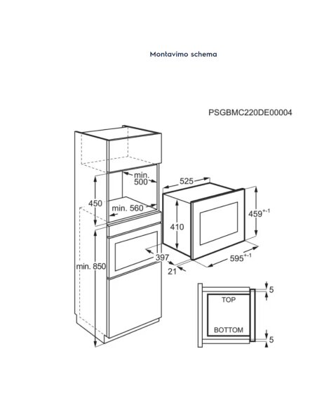Mikrobangų krosnelė Electrolux KMFD264TEK