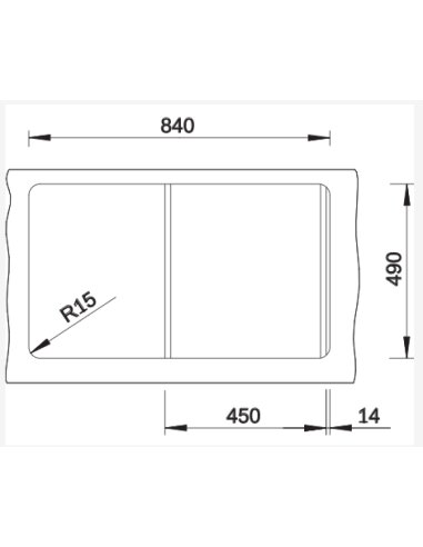Plautuvė BLANCO ZENAR 45 S SILG RE...