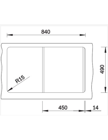 Plautuvė BLANCO ZENAR 45 S SILG LI...