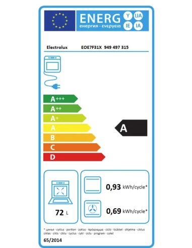 Orkaitė ELECTROLUX EOE7F31X