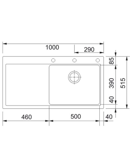 Plautuvė Franke Mythos MTG 611-100 | 114.0477.041