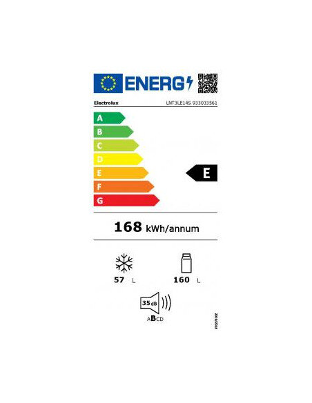 Įmontuojamas šaldytuvas Electrolux LNT3LE14S, 145 cm
