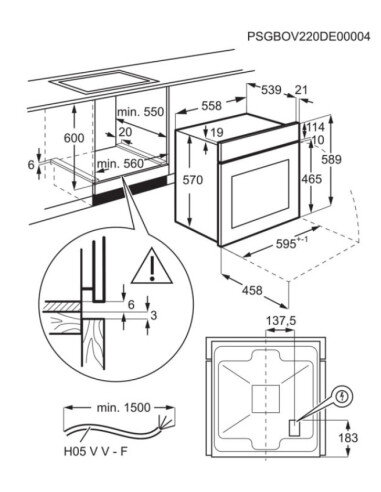 Orkaitė ELECTROLUX KOFDP46BK