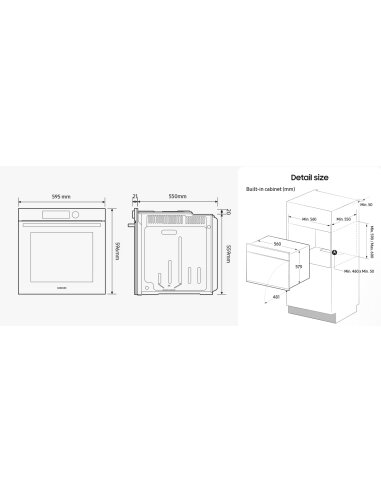 Orkaitė SAMSUNG NV7B4455UAS/U3