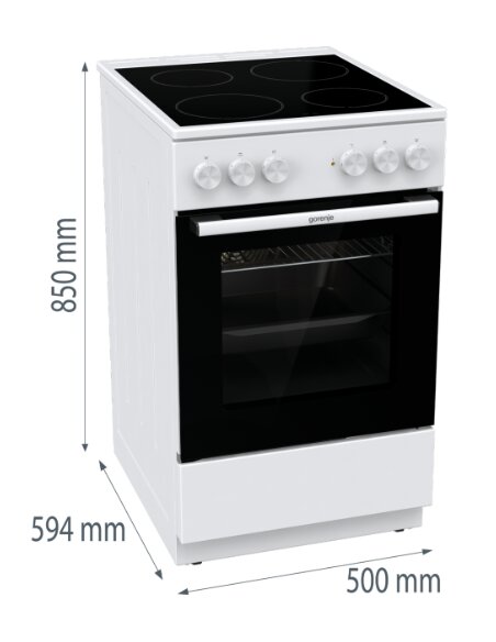 Elektrinė viryklė su elektrine orkaite GORENJE GEC5A41WG