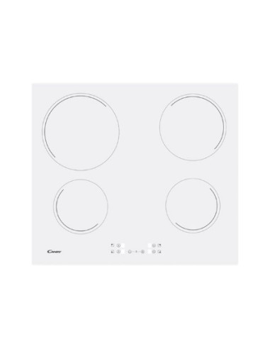 Candy | Hob | CH64CCW | Vitroceramic | Number of burners/cooking zones 4 | Touch | White