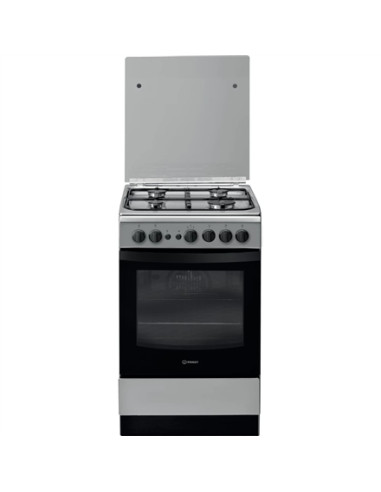 INDESIT Cooker | IS5G1PMX/E/1 | Hob type Gas | Oven type Gas | Stainless steel | Width 50 cm | Grilling | Depth 60 cm | 59 L