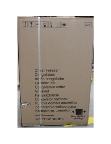 SALE OUT. Candy CCHH 100E Freezer, E, Chest, Free standing, Height 84.5 cm, Freezer net 97 L, White, DAMAGED PACKAGING, SCRATCHE