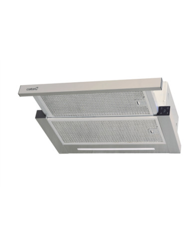 CATA Hood | ATH 61X | Telescopic | Energy efficiency class A+ | Width 60 cm | 605 m³/h | Touch control | LED | Silver Grey