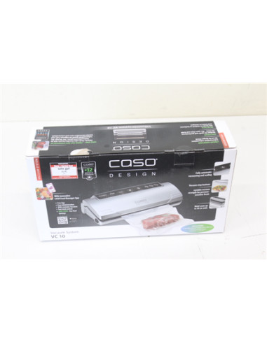 SALE OUT. Caso VC 10 Bar Vacuum sealer | Caso | Bar Vacuum sealer | VC10 | Power 110 W | Temperature control | Silver | UNPACKIN