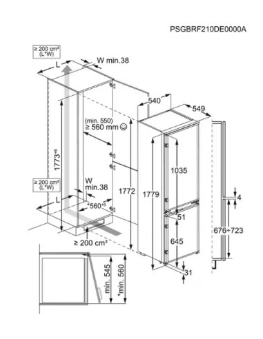 Šaldytuvas AEG OSC5D181ES