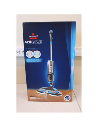 Mop | SpinWave | Corded operating | Washing function | Power 105 W | Blue/Titanium | USED, DIRTY, SCRATCHED, BROKEN HANDLE HOLDE