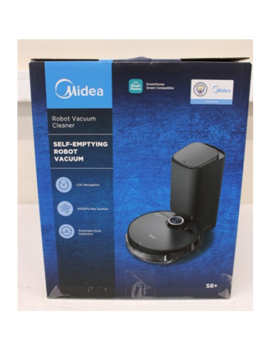 SALE OUT. | Midea | Robotic Vacuum Cleaner | S8+ | Wet&Dry | Operating time (max) 180 min | Lithium Ion | 5200 mAh | Dust capaci