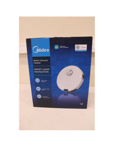 SALE OUT. Midea M9 Robot Vacuum Cleaner, White | Midea | Robot Vacuum Cleaner | M9 | Wet&Dry | Operating time (max) 180 min | Li