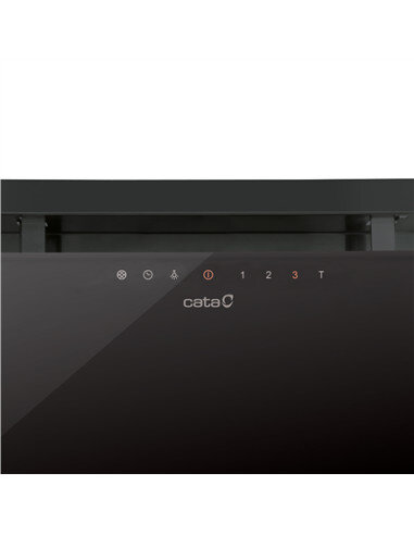 CATA | Hood | GC DUAL A 45 XGBK | Canopy | Energy efficiency class A | Width 45 cm | 820 m³/h | Touch control | LED | Black glas