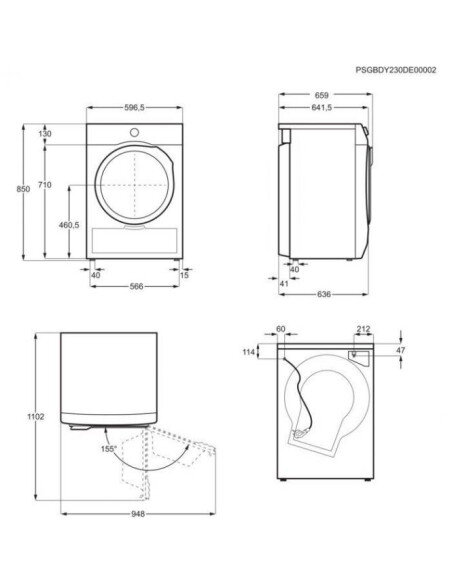 Džiovyklė su šilumos siurbliu Electrolux EW7D394UCE