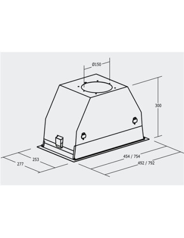 CATA | Hood | GC DUAL A 75 XGBK | Canopy | Energy efficiency class A | Width 79.2 cm | 820 m³/h | Touch control | LED | Black gl