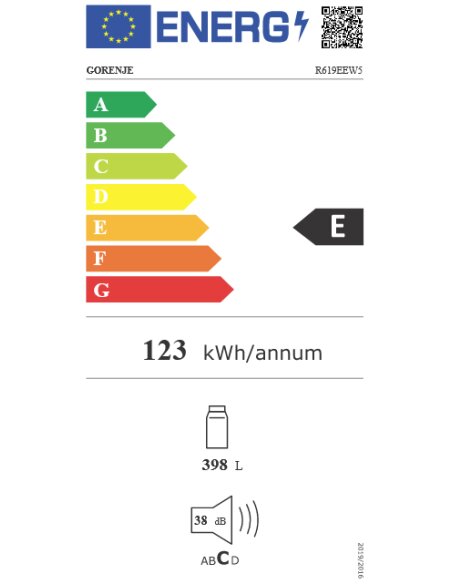 Šaldytuvas GORENJE R619EEW5