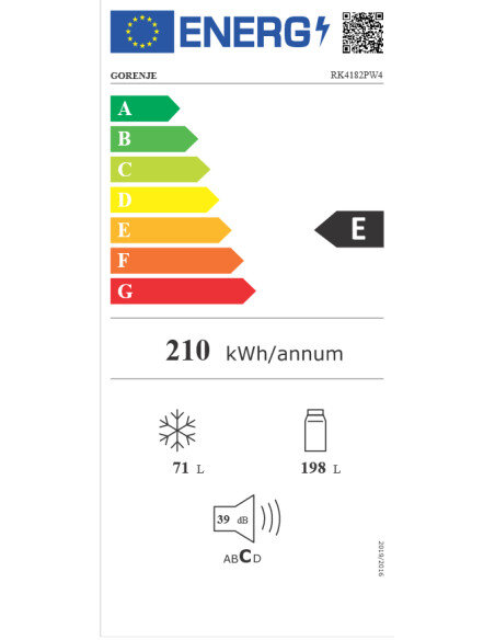 Refrigerator GORENJE RK4182PW4