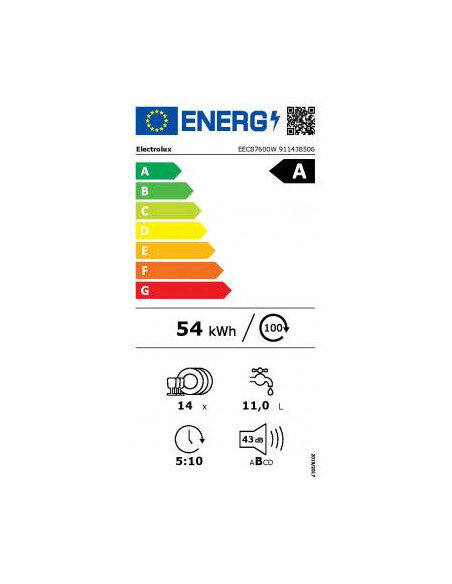 Indaplovė Electrolux EEC87600W
