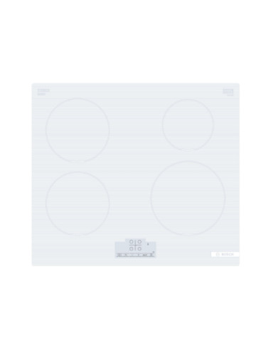 Bosch | Hob | PUE612BB1J | Induction | Number of burners/cooking zones 4 | Touch | Timer | White