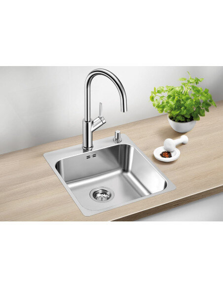 Plautuvė BLANCO SUPRA 400-IF/A 523357 su ekscentriniu ventiliu