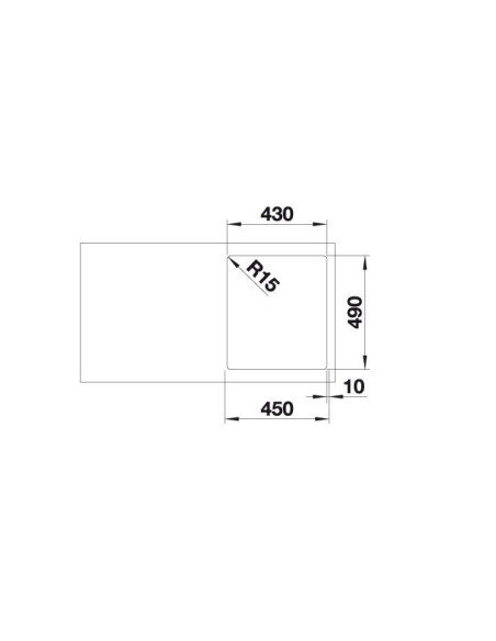Plautuvė BLANCO SUPRA 400-IF/A 523357 su ekscentriniu ventiliu