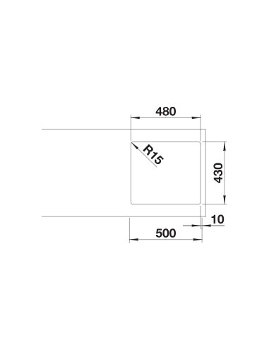 Plautuvė BLANCO ANDANO 450-IF SATIN |...