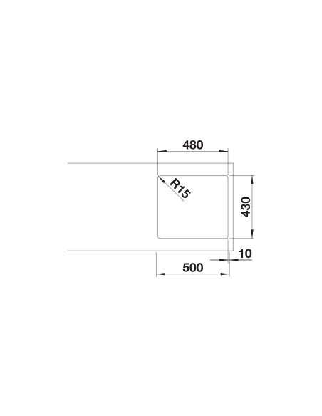 Plautuvė BLANCO ANDANO 450-IF SATIN | 522961