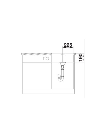 Plautuvė BLANCO ANDANO 450-IF SATIN | 522961