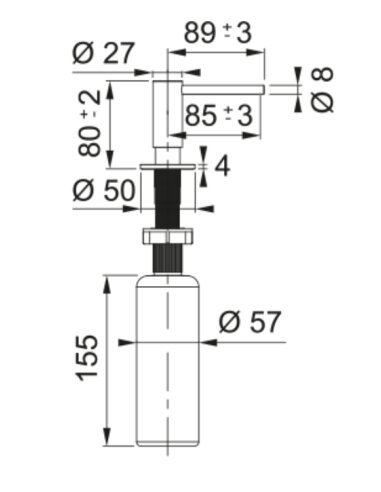 Muilo dozatorius Franke SD Atlas 112.0717.103