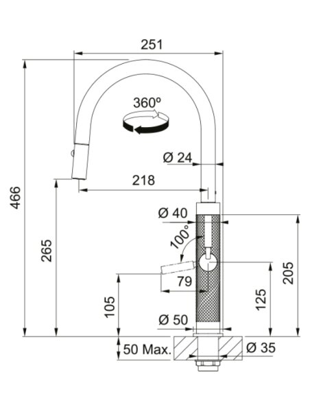 Maišytuvas Franke Mythos Masterpiece | 115.0711.558