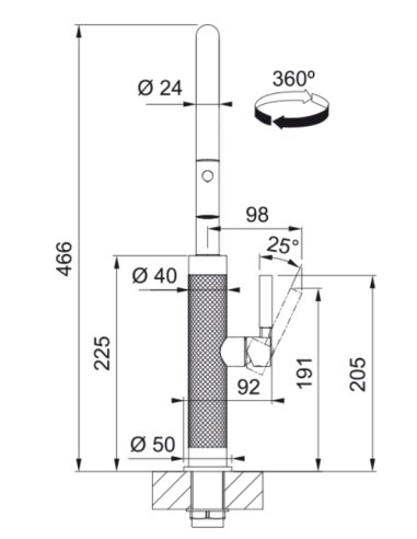 Maišytuvas Franke Mythos Masterpiece | 115.0711.558