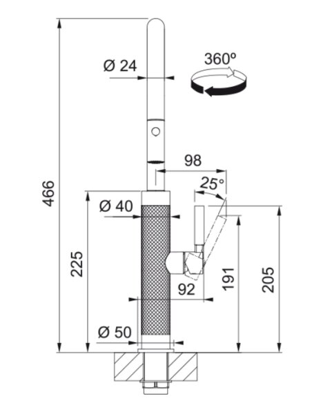 Maišytuvas Franke Mythos Masterpiece | 115.0711.558