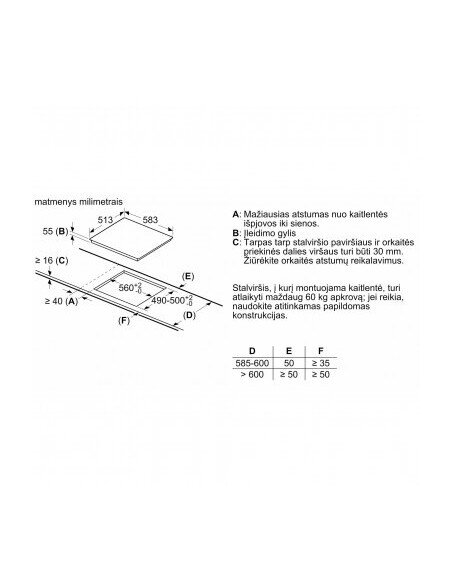 Indukcinė kaitlentė BOSCH PIE645BB5E