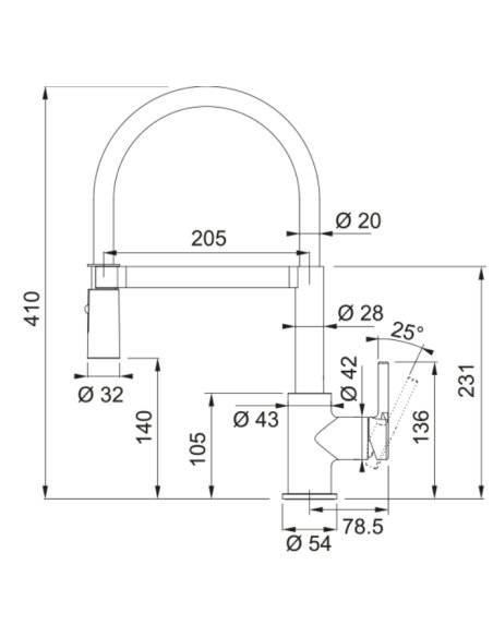 Maišytuvas Franke Lina Semi Pro | 115.0725.838