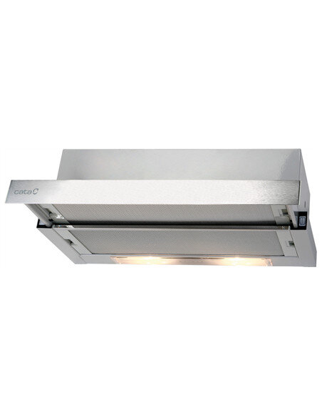 CATA | Hood | TF 2003 Duralum 600 | Telescopic | Energy efficiency class C | Width 60 cm | 390 m³/h | Mechanical control | LED |