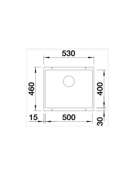 Plautuvė BLANCO SUBLINE 500-U SILG Soft white | 527170