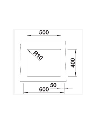 Plautuvė BLANCO SUBLINE 500-U SILG Soft white | 527170