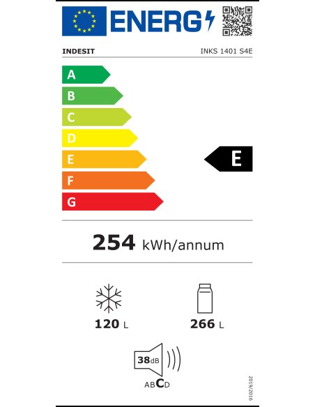 Šaldytuvas-šaldiklis INDESIT INKS 1361 S4E