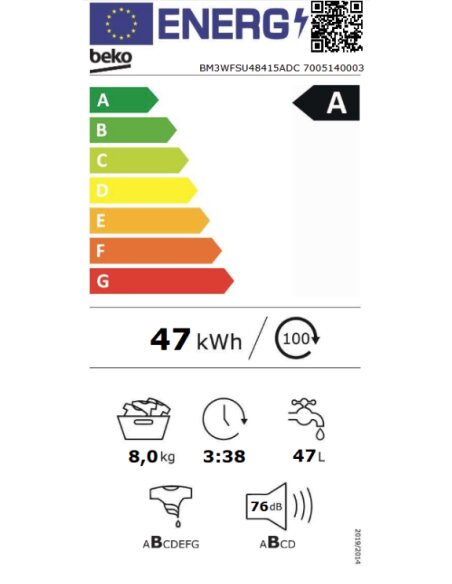 Skalbyklė BEKO BM3WFSU48415ADC