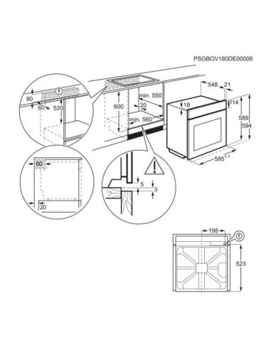 Juodos spalvos orkaitė su pirolize AEG TU5PB431SB