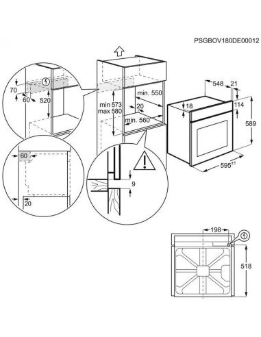 Orkaitė Electrolux KOFGC70TH