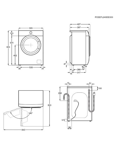 Skalbyklė ELECTROLUX EW6SM326S