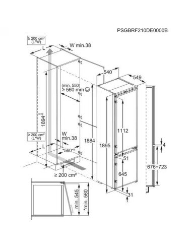 Šaldytuvas ELECTROLUX E6MNCE19S