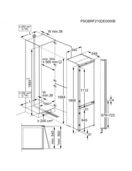 Šaldytuvas ELECTROLUX E6MNCE19S