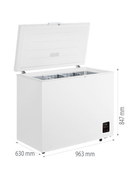 Gorenje Freezer | FH25EAW | Energy efficiency class E | Chest | Free standing | Height 84.7 cm | Total net capacity 248 L | Whit