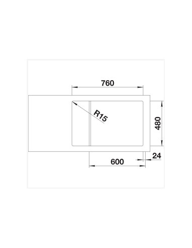 Plautuvė BLANCO LEMIS XL 6S-IF Compact | 525111