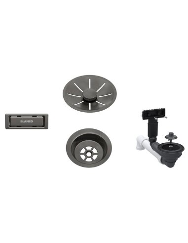 Priedai BLANCO InFino Satin Dark Steel | 207424