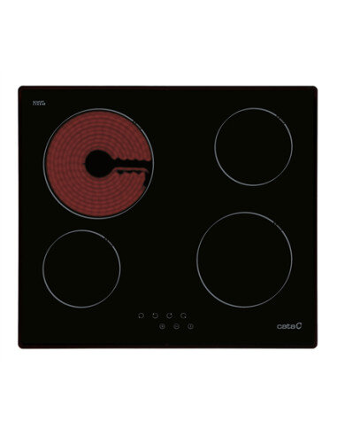 CATA | Hob | TN 604/B | Vitroceramic | Number of burners/cooking zones 4 | Touch | Black | Display
